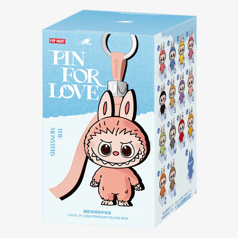 POP MART THE MONSTERS (LABUBU) Pin for Love Series-Vinyl Plush Pendant (N-Z)