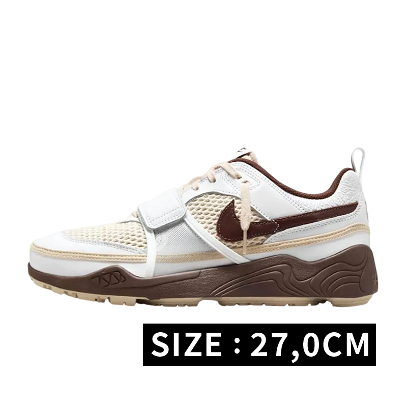 Travis Scott × Nike Zoom Field Jaxx "White and Light Chocolate"