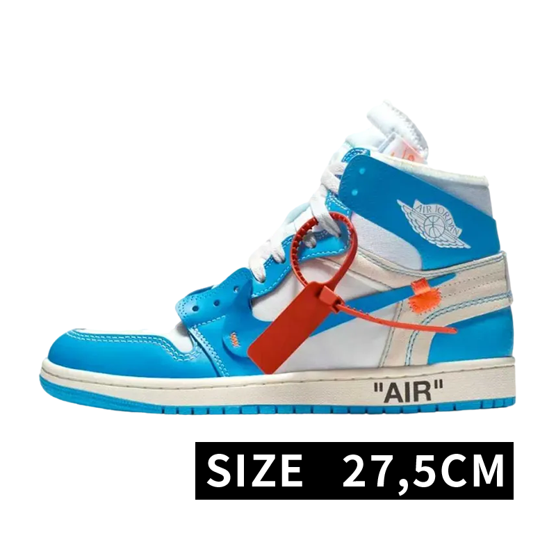 Off-White × Nike Air Jordan 1 High UNC "White/Dark Powder Blue"