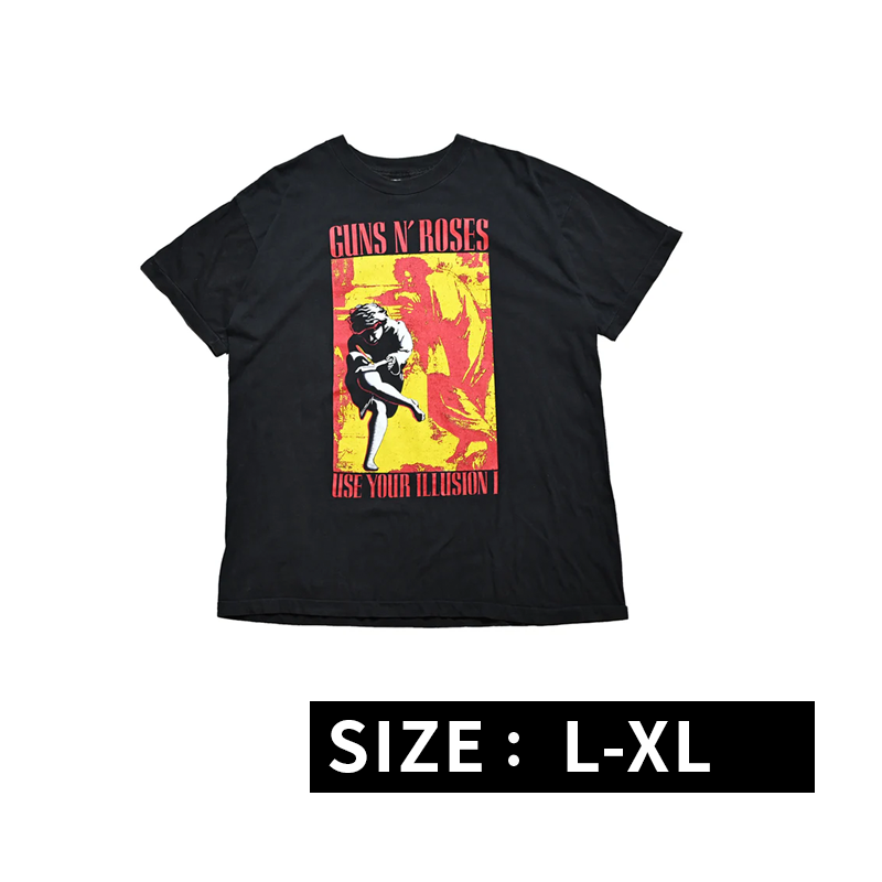 GUNS N' ROSES 1991 USE YOUR ILLUSION GET IN THE RING TOUR 1991-1992 EURO FITS L-X