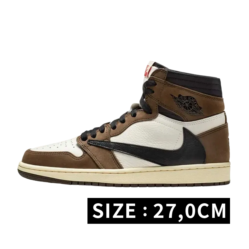 Travis Scott × Nike Air Jordan 1 Retro High OG TS SP "Sail/Dark Mocha"