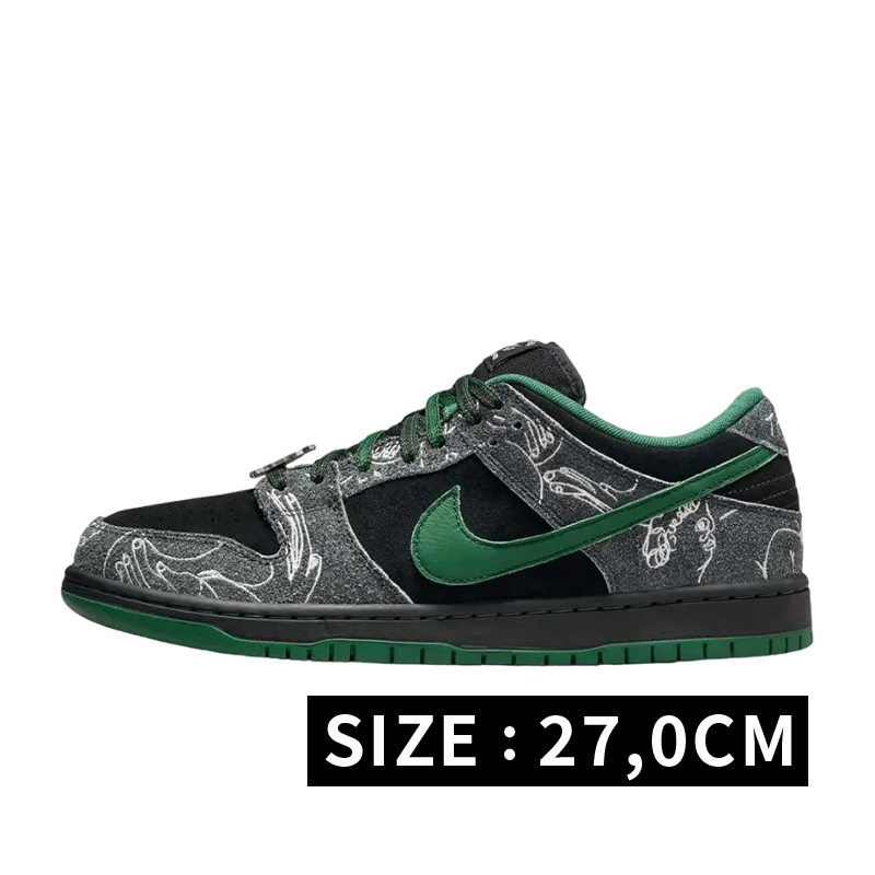 There Skateboards × Nike SB Dunk Low Pro "Anthracite and Gorge Green"